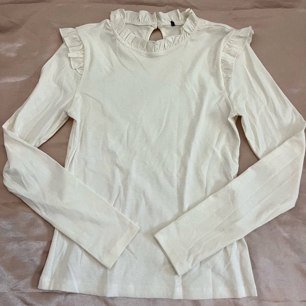 White Long Sleeve Top